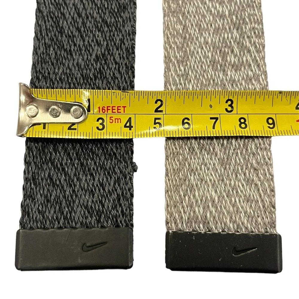 TWO Nike Golf Web Belts - No Buckle - 1.5” x 48”